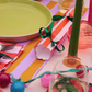Multicoloured Stripe Pattern Christmas Crackers