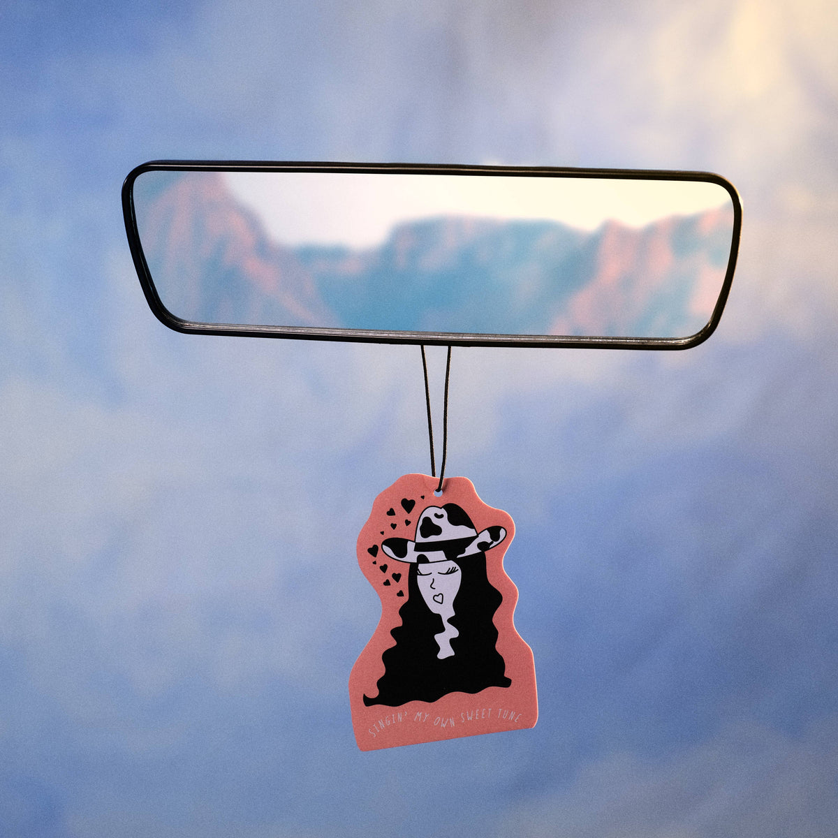 Peach Cowgirl Air Freshener