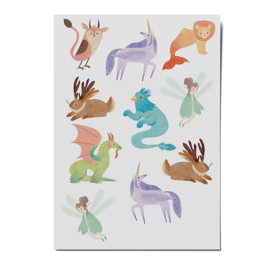 Unicorn Organic Temporary Tattoos