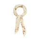 Birch white necklace with floral pattern on a white background