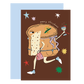 Panettone in Boots Christmas Greeting Card
