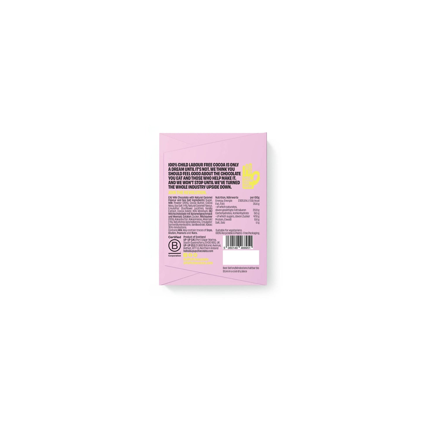 UP-UP Salted Caramel Chocolate Bar 60g