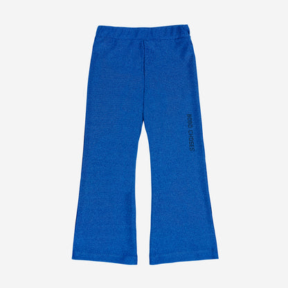 Bobo Choses Blue Glitter Flared Pants