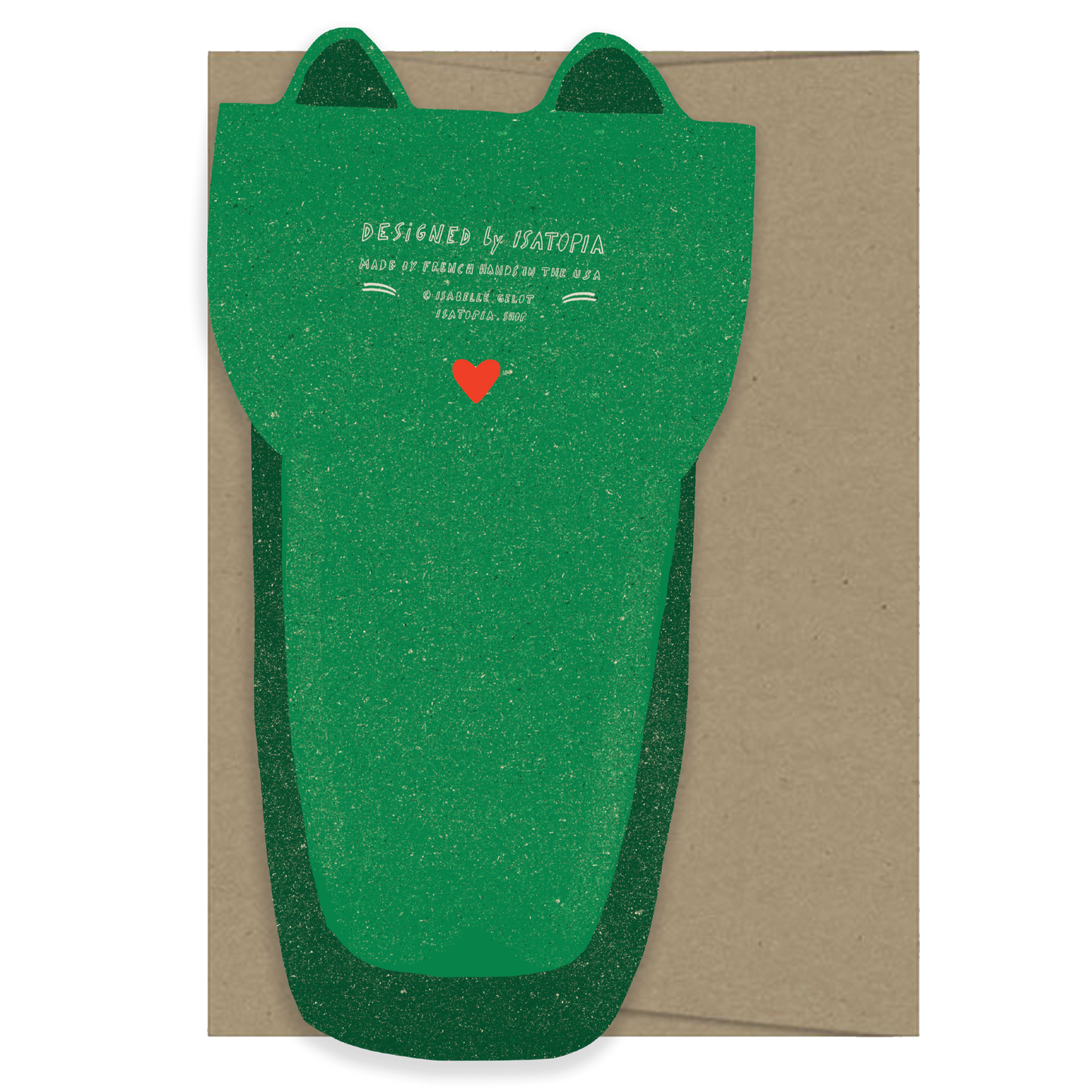 Crocodile Die Cut Greeting Card