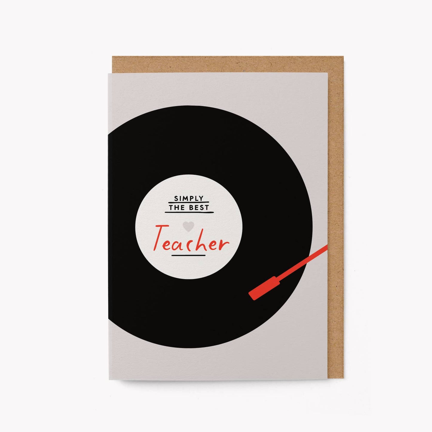 Simply the Best Teacher Greeting Card