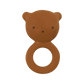 Gommu Ring Bear - Natural Rubber Teething Ring: Almond