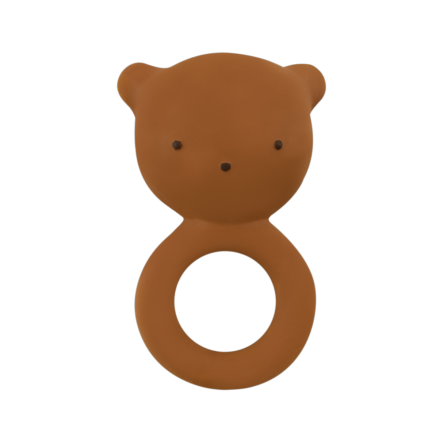 Gommu Ring Bear - Natural Rubber Teething Ring: Almond