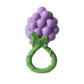 Grape Natural Rubber Baby Rattle