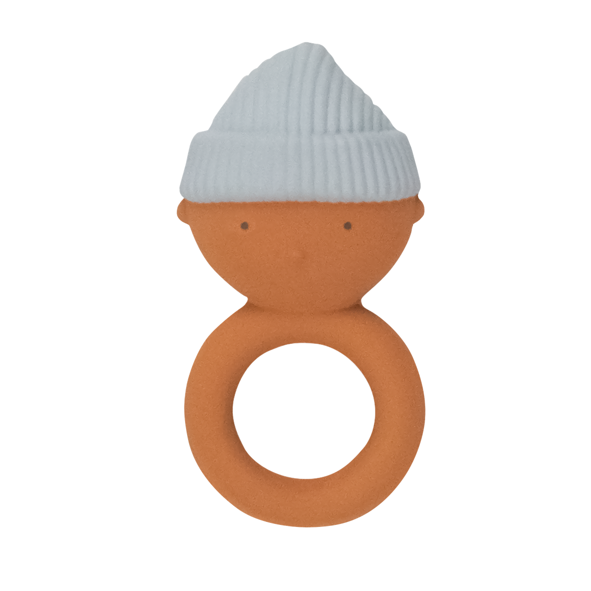 Gommu Ring Baby - Natural Rubber Teething Ring: Almond