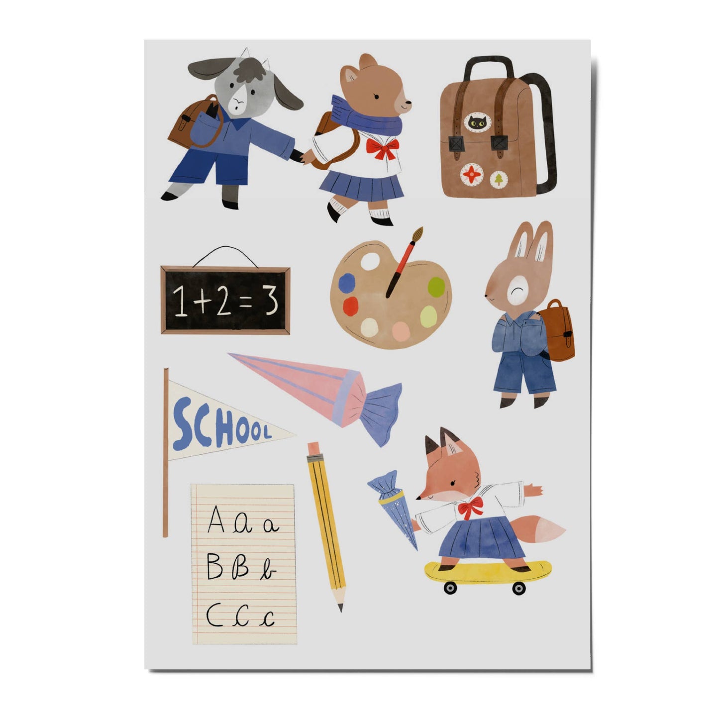 Schoolchild Organic Temporary Tattoos