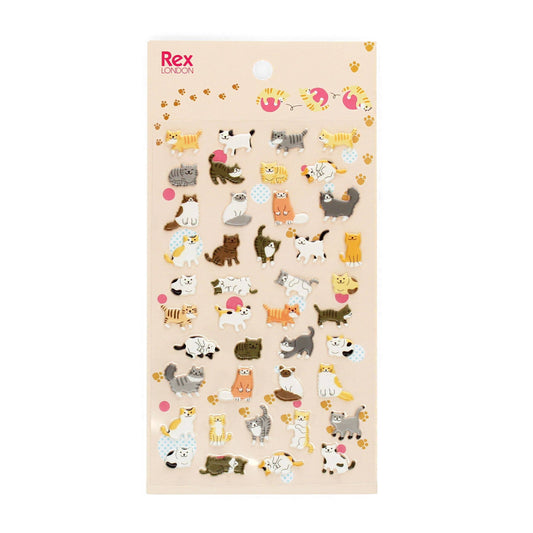 Cats 3D Puffy Stickers