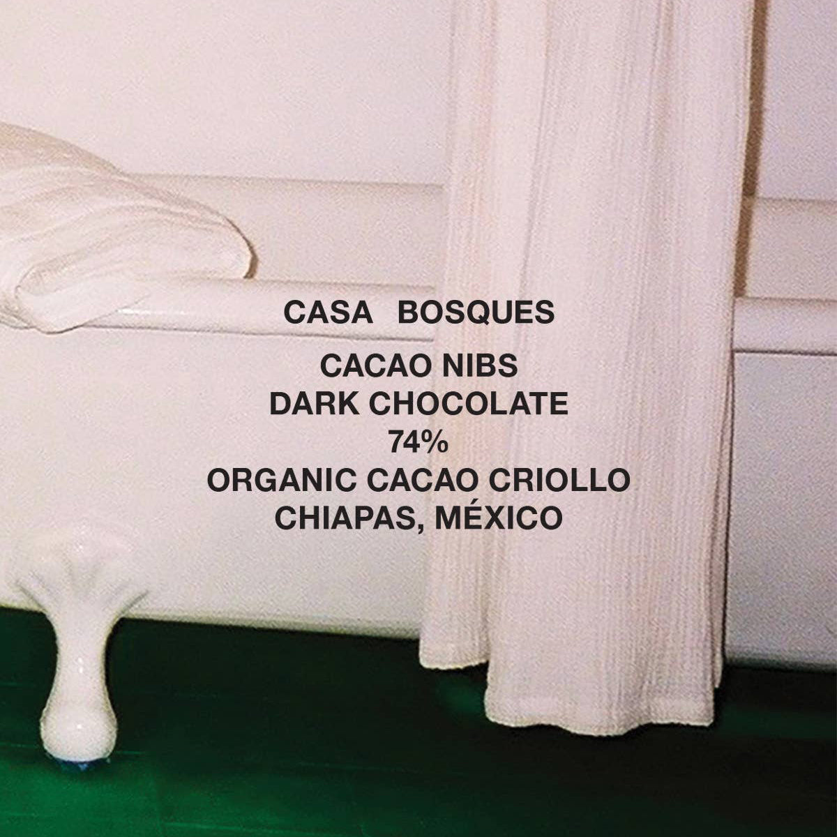 Casa Bosques Cacao Nibs Chocolate Bar