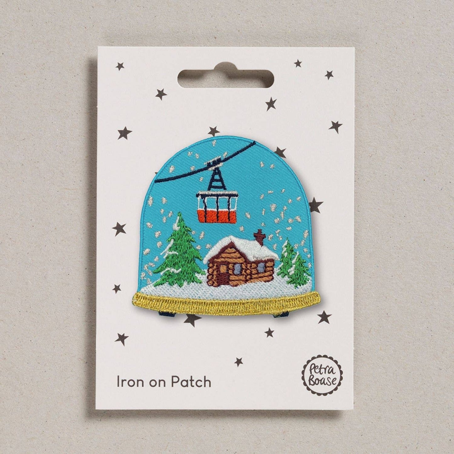 Snowdome Iron on Patch