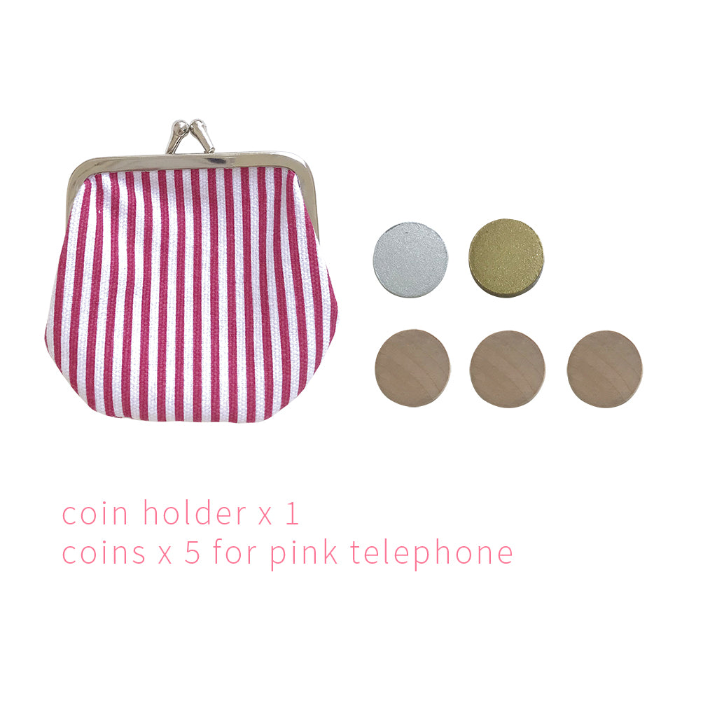 kiko+ & gg Pink Wooden Telephone