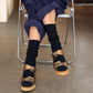 Le Bon Shoppe Black Snow Socks