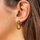 Gold Moxie Hoops