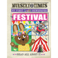 Children's crinkly newspaper with cartoon animals and colorful design