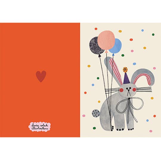 Party Bunny Greeting Card