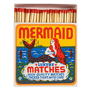 Mermaid Matches Square Matchbox