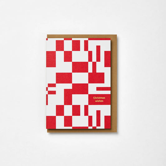 Christmas Wishes Red Tile Seasonal Greeting Card Pack