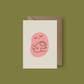 Sleeping Bean New Baby Greeting Card
