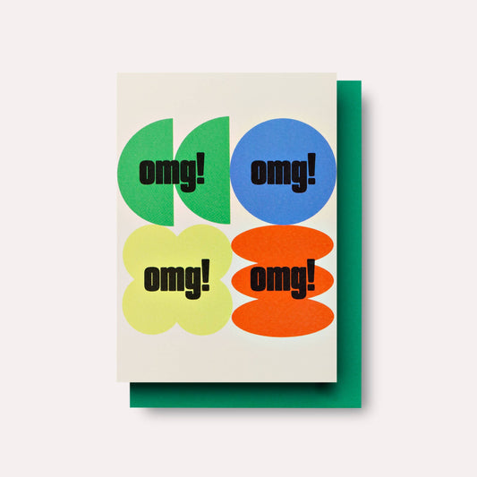 Hattie OMG Greeting Card