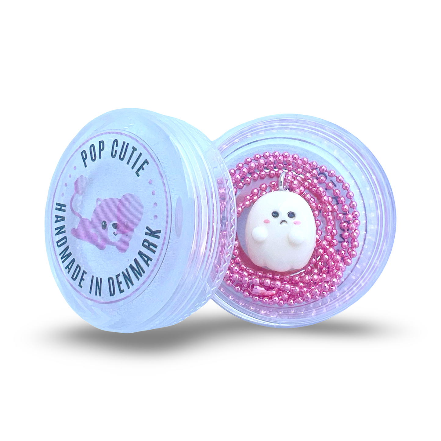 Pop Cutie Tiny Ghost Kids Handmade Necklace