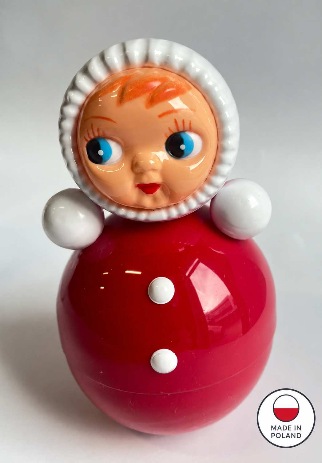 Retro Tumbler Roly-Poly Doll Red M