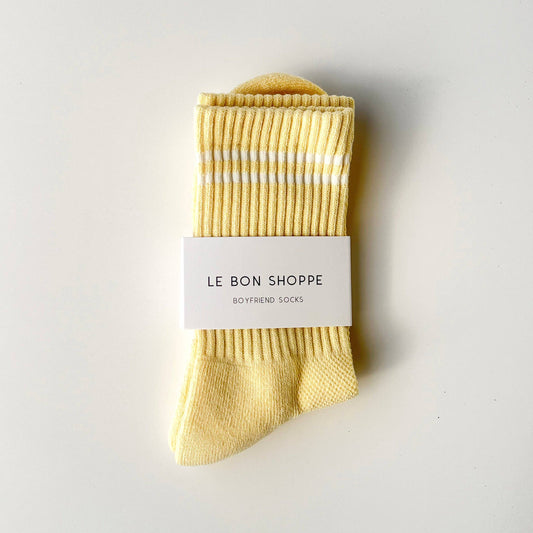 Le Bon Shoppe Lemonade Boyfriend Socks