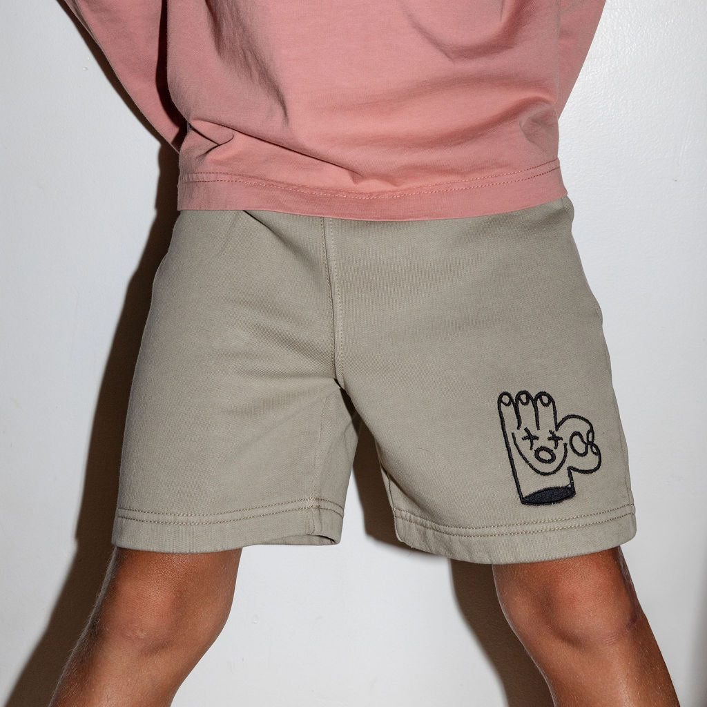 Dinky Circus A OK Sweat Short | Crockery