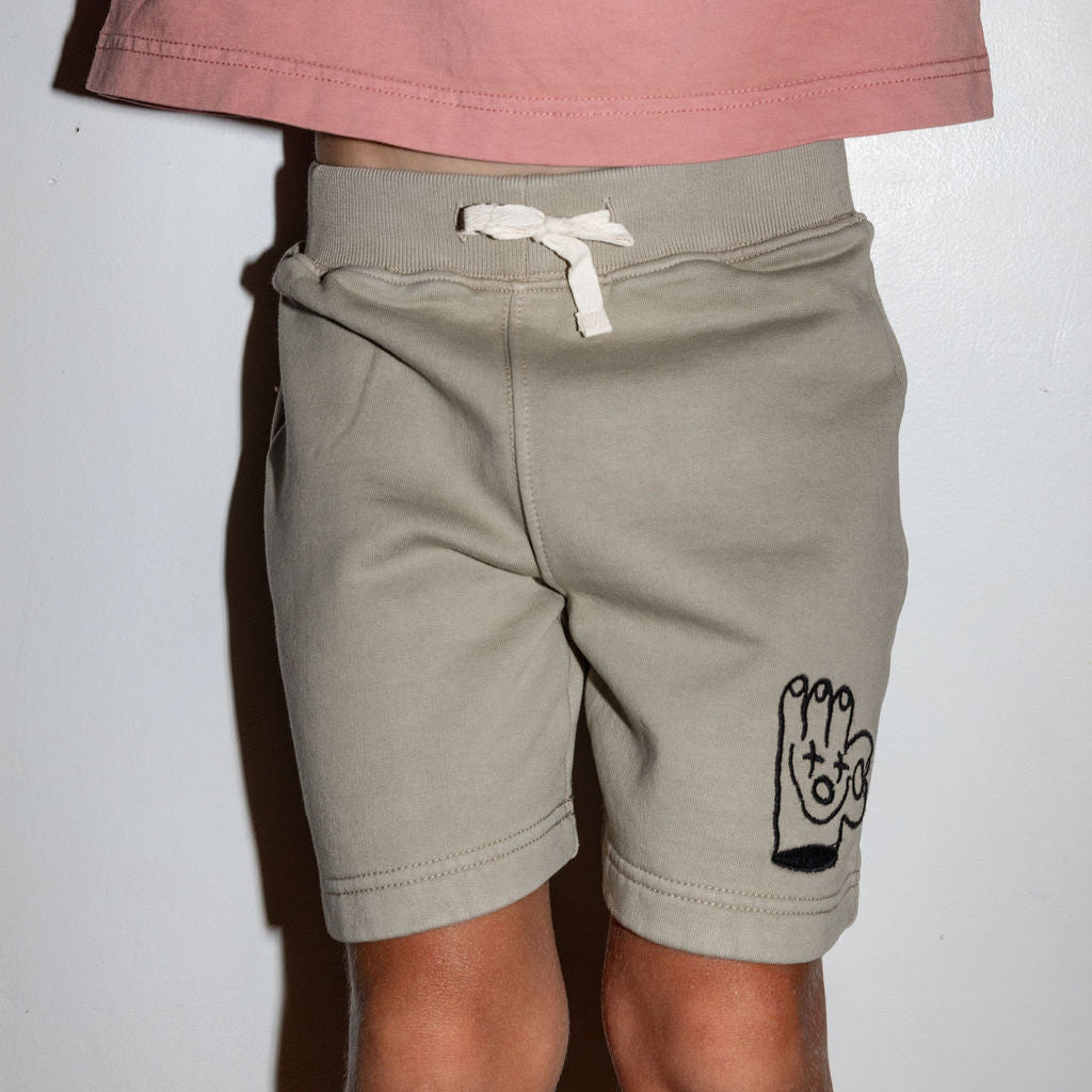 Dinky Circus A OK Sweat Short | Crockery