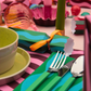 Multicoloured Stripe Pattern Christmas Crackers