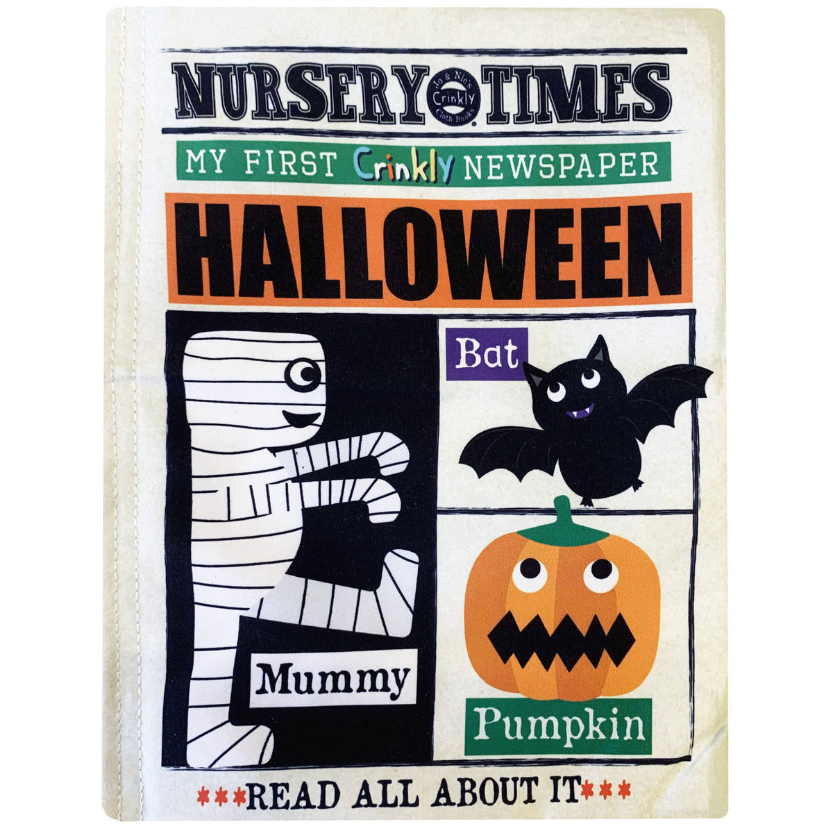 Halloween Crinkly Newspaper Cloth Book