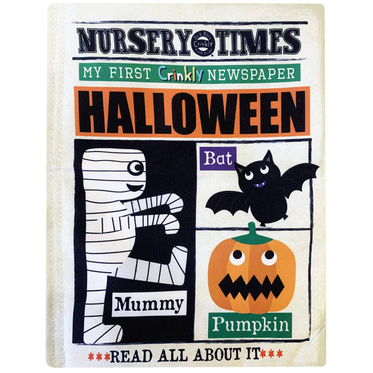 Halloween Crinkly Newspaper Cloth Book