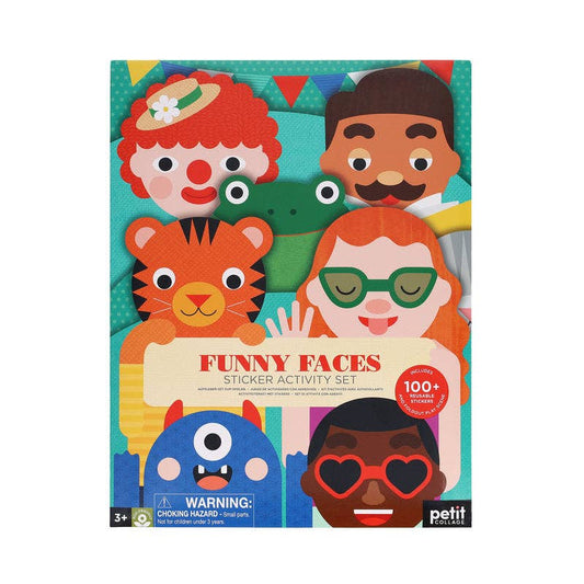 Petit Collage - Sticker Activity Set: Funny Faces