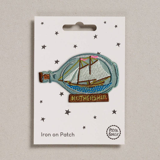 Ship In A Bottle  Iron on Patch