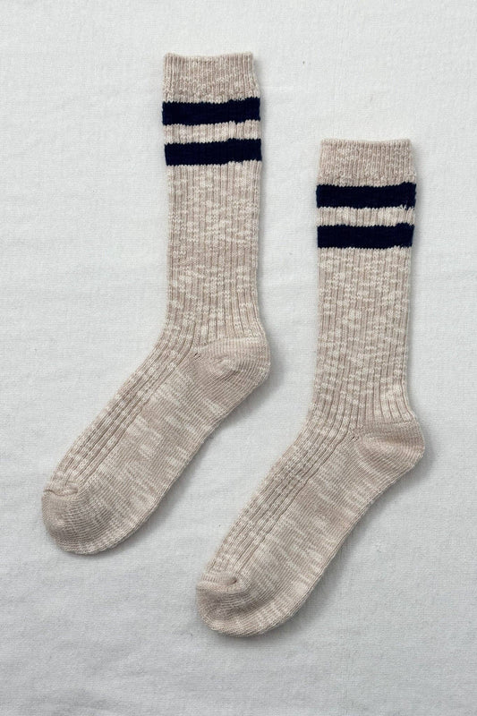 Le Bon Shoppe Oatmeal Cottage Varsity Socks