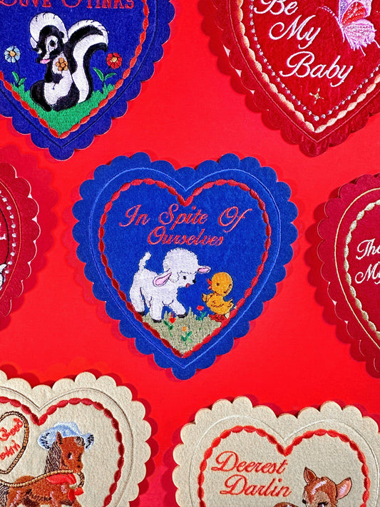 In Spite Of Ourselves Doily Patch and Greeting Card