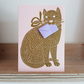 Lino Cat - Two Cards In One!