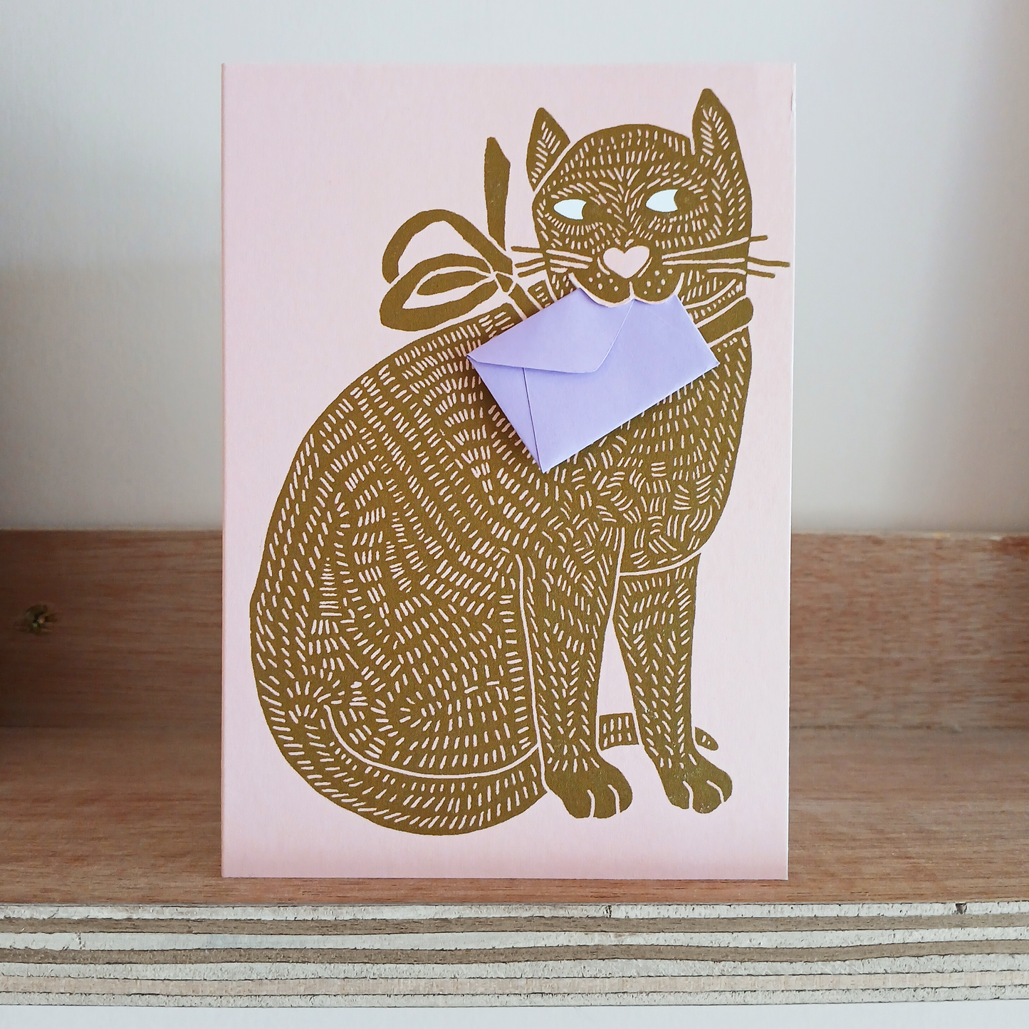Lino Cat - Two Cards In One!