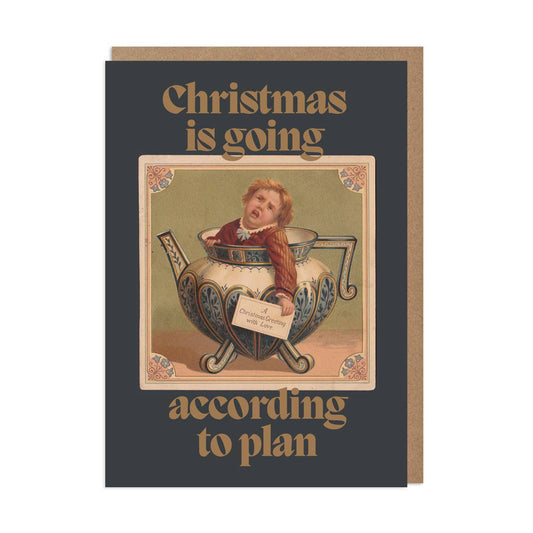 According to Plan Christmas Greeting Card