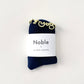 Le Bon Shoppe Navy/Butter Petite Ruffled Modal Socks
