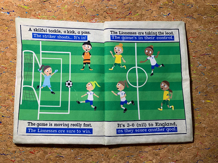 Lionesses Crinkly Newspaper Cloth Book