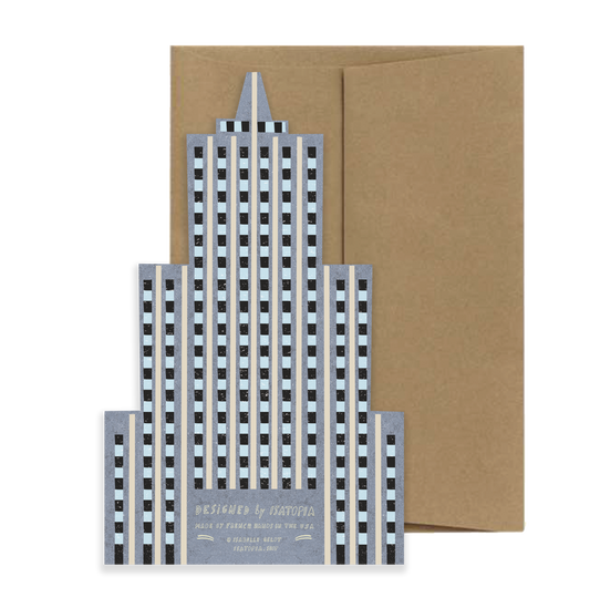 Skyscraper Die Cut Greeting