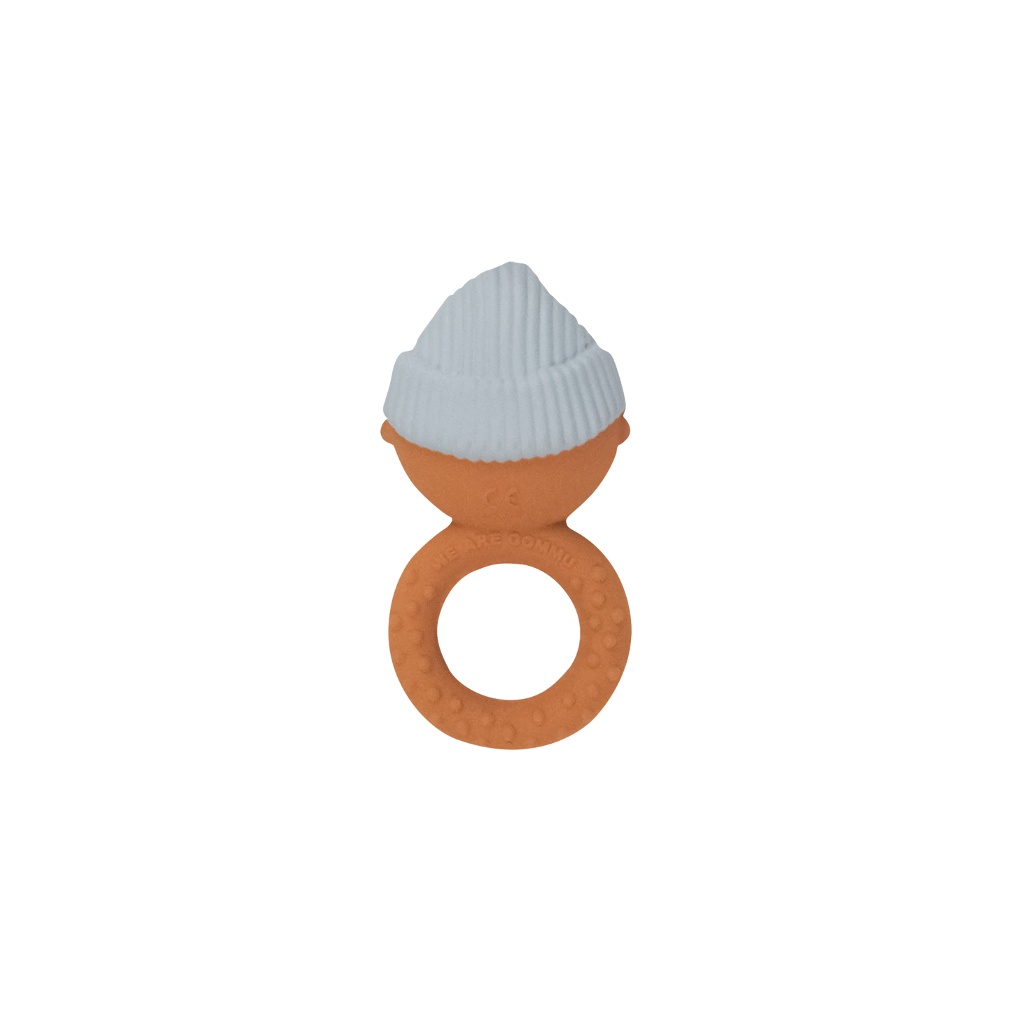 Gommu Ring Baby - Natural Rubber Teething Ring: Almond