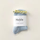 Le Bon Shoppe Baby Blue/Butter Petite Ruffled Modal Socks