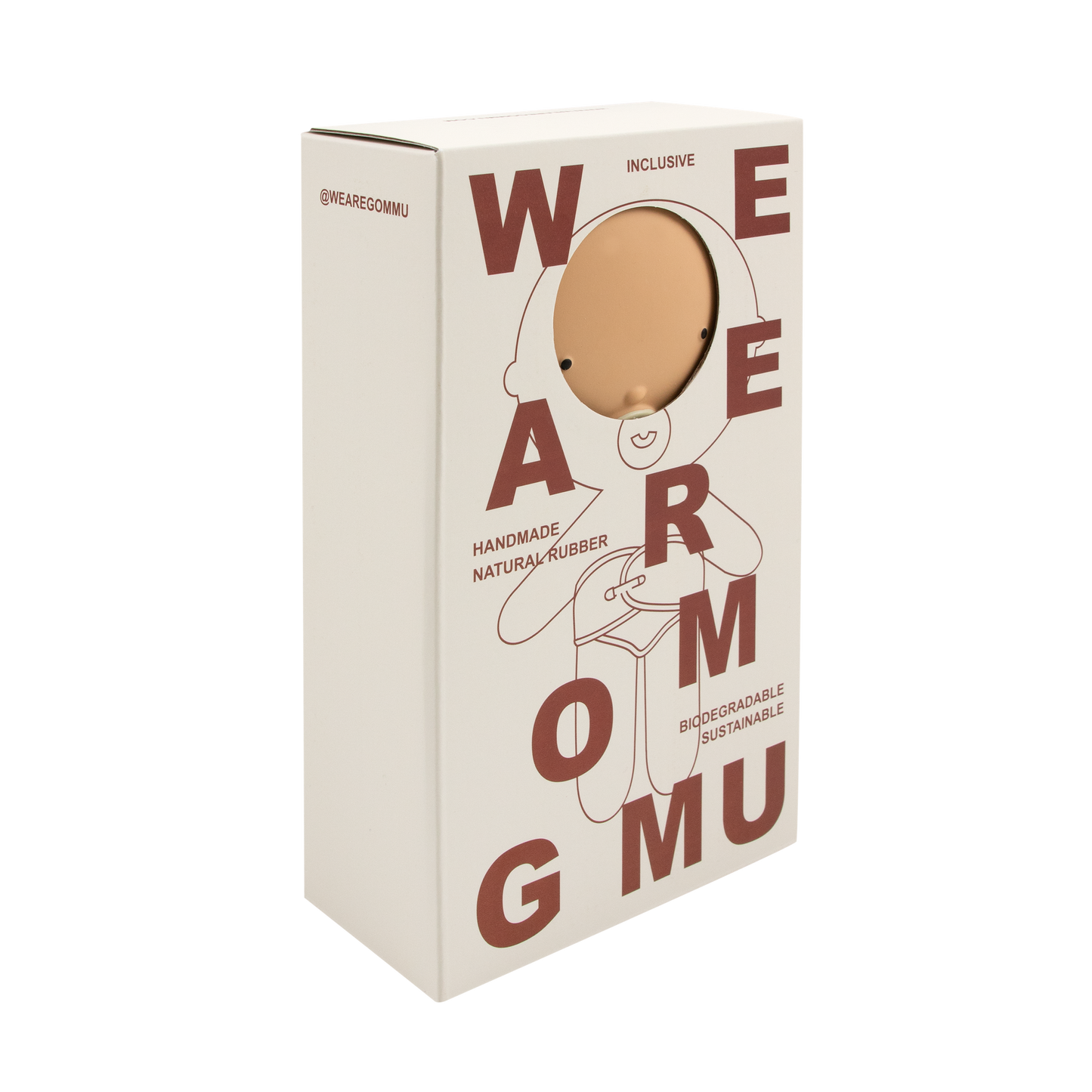 Gommu Mini Baby 2 - Natural Rubber Baby Doll: Vanilla