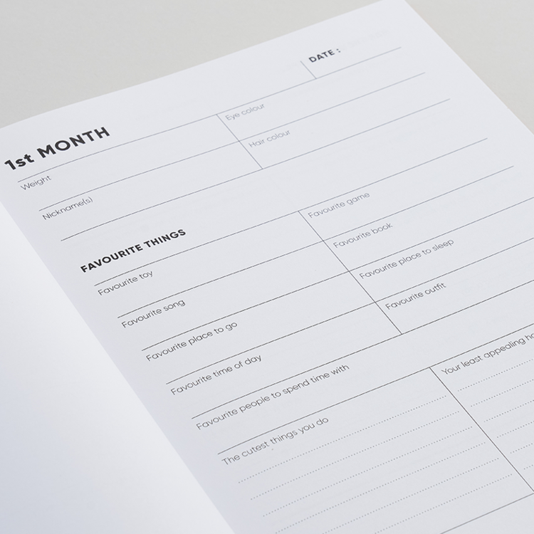 The Baby Book Of You: A Record Of Your First Year: Green