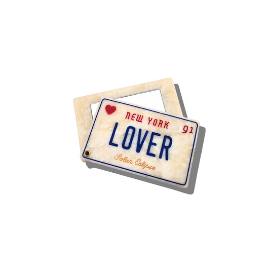 Lover License Hand-Painted Compact Mirror
