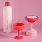 Cherry + Blush Mecc Silicone Unbreakable Cocktail Glasses